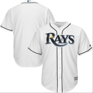 Tampa Bay Rays Majestic Official Cool Base Jersey - White