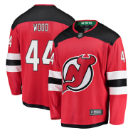 Miles Wood #44 New Jersey Devils Fanatics Branded Home Breakaway Player Jersey - Red