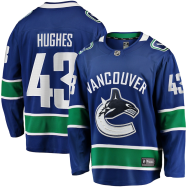 Quinn Hughes #43 Vancouver Canucks NHL 2019/20 Home Premier Breakaway Player Jersey - Blue