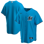 Miami Marlins Nike Alternate 2020 Official Replica Team Jersey - Blue
