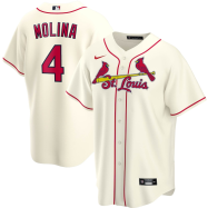 Yadier Molina St. Louis Cardinals Nike Alternate 2020 Replica Player Jersey - Cream