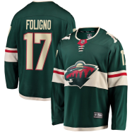 Marcus Foligno #17 Minnesota Wild Fanatics Branded Breakaway Jersey - Green