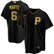 Starling Marte Pittsburgh Pirates Nike Alternate 2020 Replica Player Jersey - Black