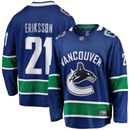 Loui Eriksson #21 Vancouver Canucks NHL 2019/20 Home Premier Breakaway Player Jersey - Blue
