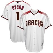 Jarrod Dyson Arizona Diamondbacks Majestic Home Cool Base Player Jersey - White
