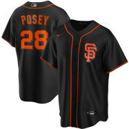 Buster Posey San Francisco Giants Nike Alternate 2020 Replica Player Jersey - Black