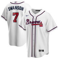 Dansby Swanson Atlanta Braves Nike Home 2020 Replica Player Jersey - White