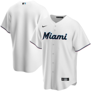 Miami Marlins Nike Home 2020 Replica Team Jersey - White