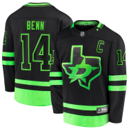 Jamie Benn #14 Dallas Stars NHL 2020/21 Alternate Premier Breakaway Player Jersey - Black