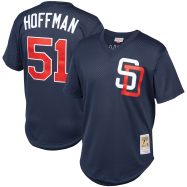 Trevor Hoffman San Diego Padres Mitchell & Ness Cooperstown Collection Mesh Batting Practice Jersey - Navy