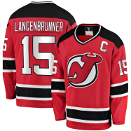Jamie Langenbrunner #15 New Jersey Devils Fanatics Branded Premier Breakaway Retired Player Jersey – Red