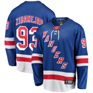 Mika Zibanejad #93 New York Rangers NHL Premier Breakaway Player Jersey - Blue