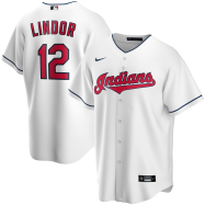 Francisco Lindor Cleveland Indians Nike Home 2020 Replica Player Jersey - White
