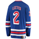 Brian Leetch #2 New York Rangers NHL Premier Breakaway Player Jersey - Blue