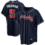 Freddie Freeman Atlanta Braves Nike Alternate 2020 Replica Player Jersey - Navy