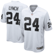 Marshawn Lynch J #24 Las Vegas Jersey  NFL Jersey Raiders Nike Game Jersey - White
