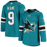 Evander Kane #9 San Jose Sharks adidas Home Authentic Player Jersey - Teal