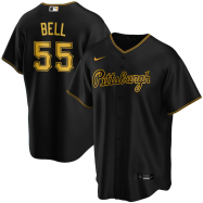 Josh Bell Pittsburgh Pirates Nike Alternate 2020 Replica Team Jersey – Black
