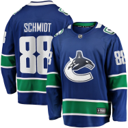 Nate Schmidt #88 Vancouver Canucks NHL 2019/20 Home Premier Breakaway Player Jersey - Blue