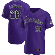 Nolan Arenado Colorado Rockies Nike Alternate 2020 Authentic Player Jersey - Purple