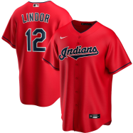 Francisco Lindor Cleveland Indians Nike Alternate 2020 Replica Player Jersey - Red
