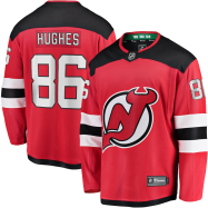 Jack Hughes #86 New Jersey Devils Fanatics Branded Home Premier Breakaway Player Jersey - Red