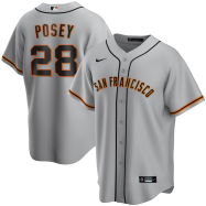 Buster Posey San Francisco Giants Nike Road 2020 Replica Player Jersey - Gray