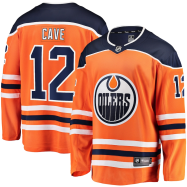 Colby Cave #12 Edmonton Oilers Fanatics Branded Breakaway Team Color Player Jersey - Orange