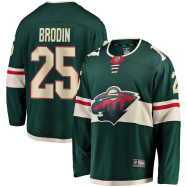 Jonas Brodin #25 Minnesota Wild Fanatics Branded Breakaway Jersey - Green