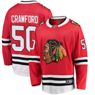 Corey Crawford #50 Chicago Blackhawks Fanatics Branded Breakaway Player Jersey - Red