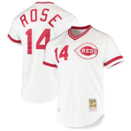 Pete Rose Cincinnati Reds Mitchell & Ness Cooperstown Collection Authentic Jersey – White
