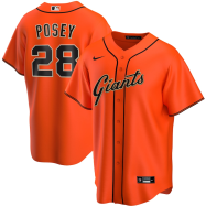 Buster Posey San Francisco Giants Nike Alternate 2020 Replica Player Jersey - Orange