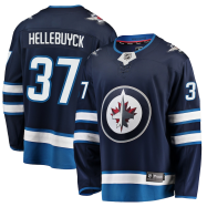 Connor Hellebuyck #37 Winnipeg Jets Fanatics Branded Breakaway Replica Jersey - Navy