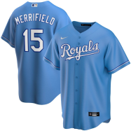 Whit Merrifield Kansas City Royals Nike Alternate 2020 Replica Player Jersey - Light Blue