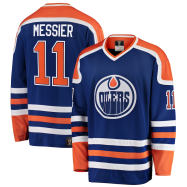 Mark Messier #11 Edmonton Oilers Fanatics Branded Premier Breakaway Retired Player Jersey - Blue