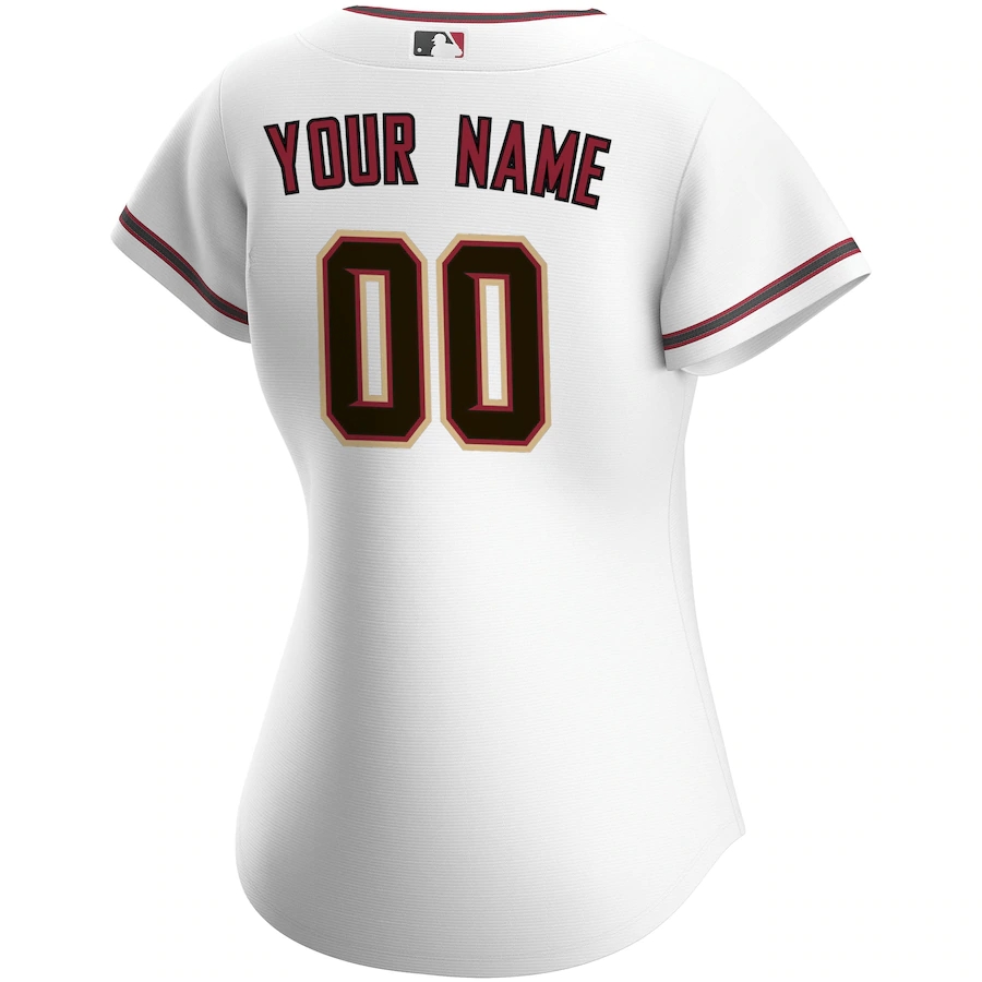 Women's Arizona Diamondbacks Nike White 2020 Home Replica Custom Jersey