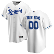 Men's Kansas City Royals Nike White Home 2020 Replica Custom Jersey