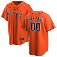 Men's Houston Astros Nike Orange Alternate 2020 Replica Custom Jersey