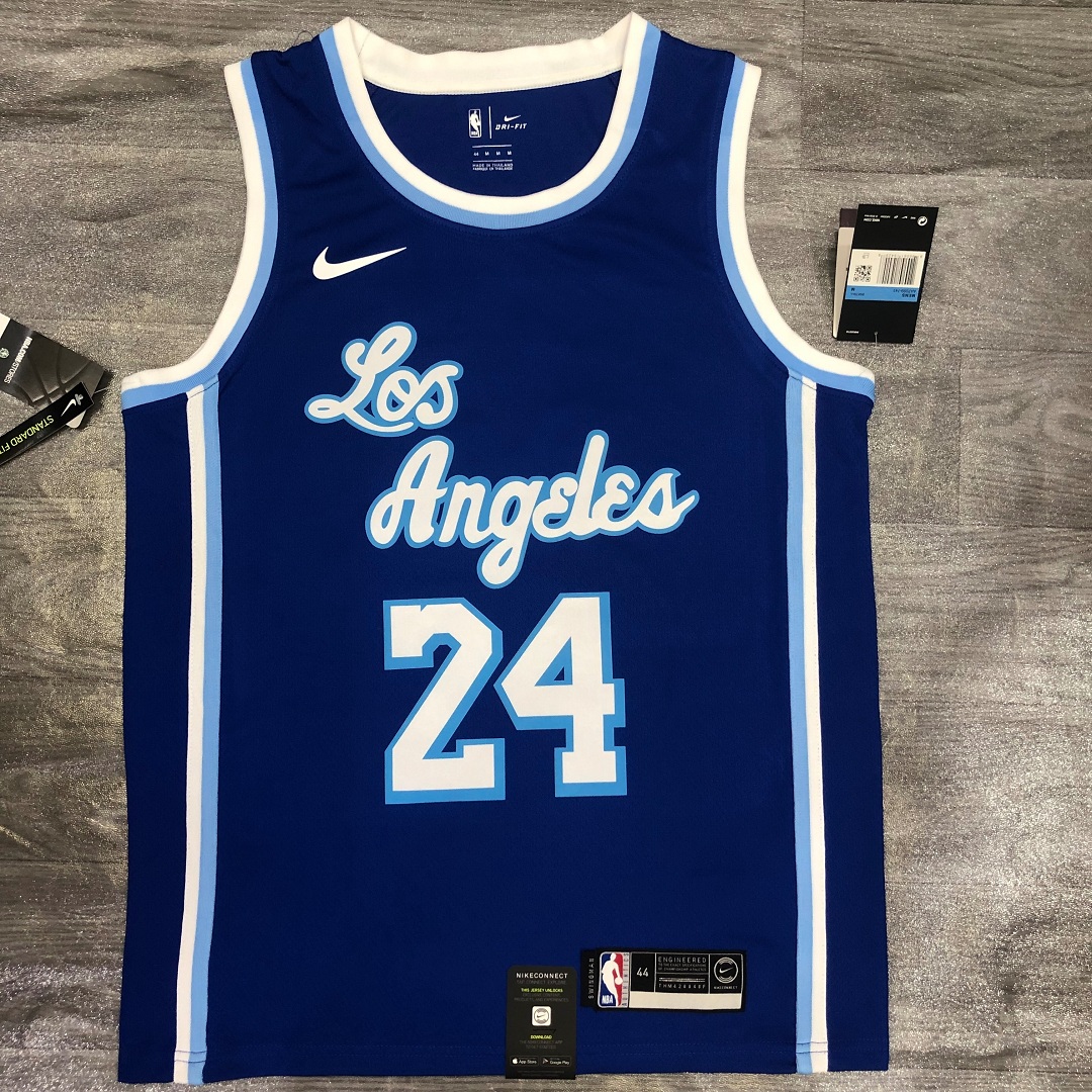 bestsoccerstore | Men's Los Angeles Lakers Kobe Bryant #24 Nike Blue
