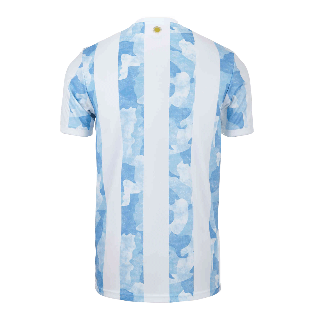 Adidas Argentina Boys' 2022-23 Messi Home Jersey White/Light Blue