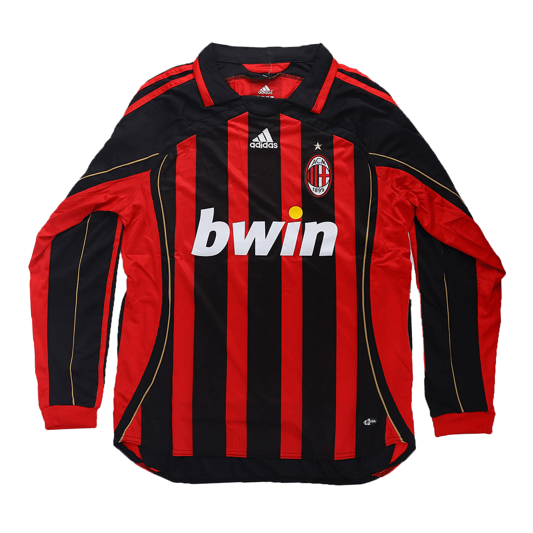 i mellemtiden tempereret absorberende AC Milan Jersey Custom Home Soccer Jersey 2006/07