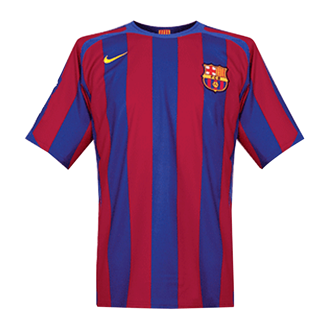 Barcelona Jersey Custom Home Soccer Jersey 2005/06 - UCL - bestsoccerstore