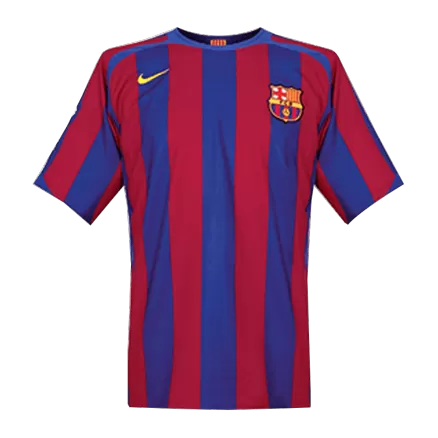 Barcelona Jersey Custom Home Soccer Jersey 2005/06 - UCL - bestsoccerstore