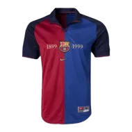 Barcelona Jersey Custom Home 100-Years Anniversary Soccer Jersey 1999/00 - bestsoccerstore