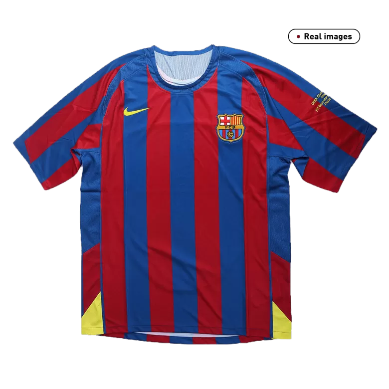 Barcelona Jersey Custom Home Soccer Jersey 2005/06 - UCL - bestsoccerstore