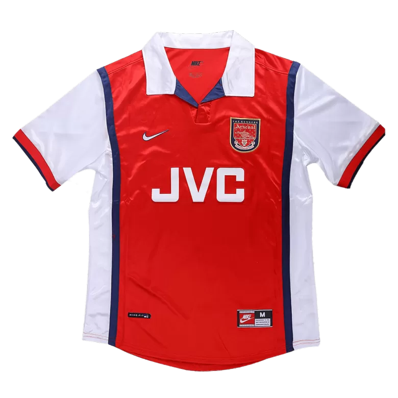 Arsenal Jersey Custom Home Soccer Jersey 1998/99 - bestsoccerstore