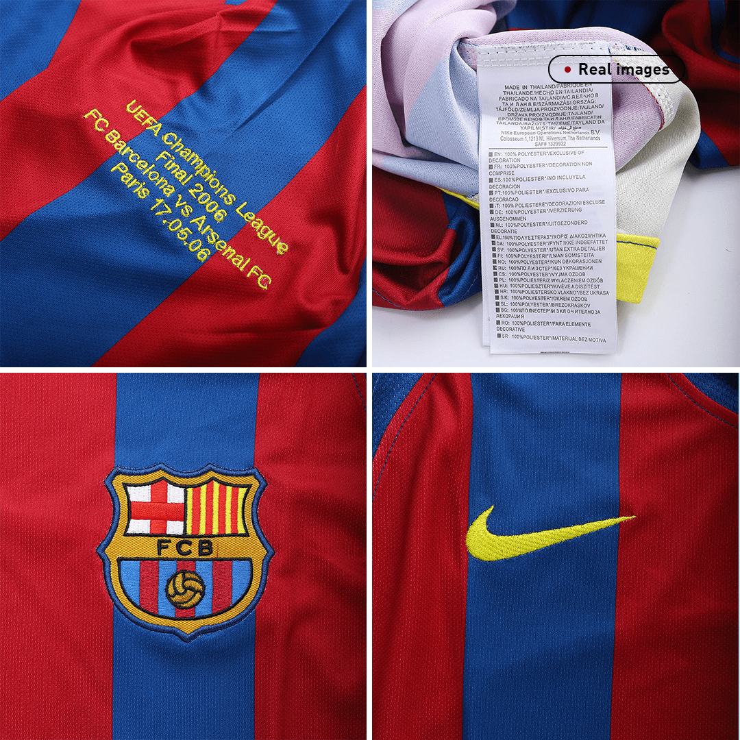 Barcelona Jersey Custom Home Soccer Jersey 2005/06 - UCL - bestsoccerstore