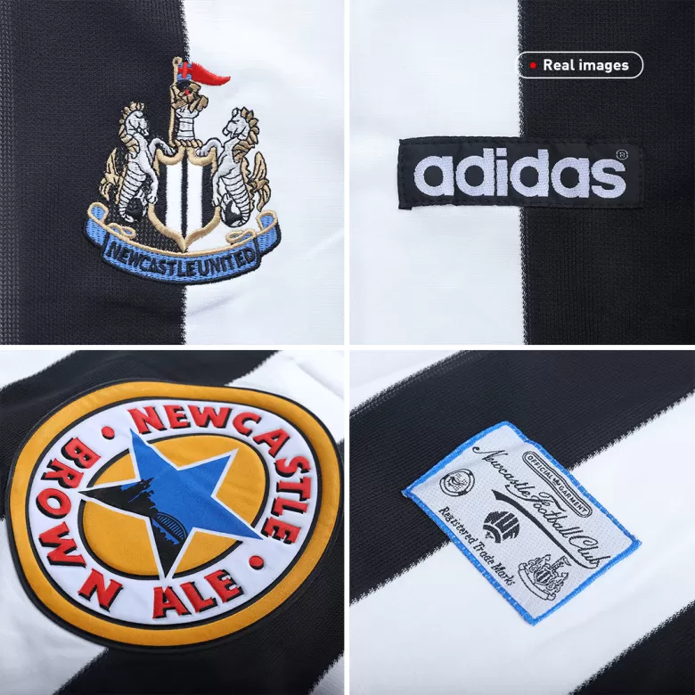 Newcastle United Retro Jersey Home Soccer Shirt 1995/97 - bestsoccerstore