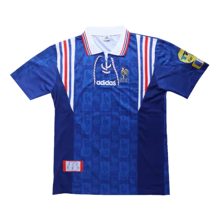 France Jersey Custom Home Soccer Jersey 1996 - bestsoccerstore