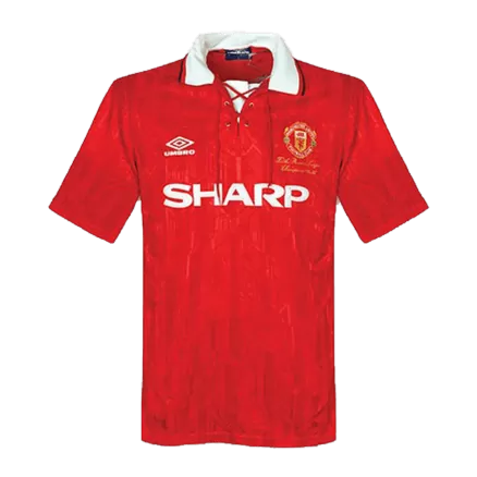 Manchester United Jersey Custom Home Soccer Jersey 1992/94 - bestsoccerstore